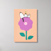 Peanuts | Snoopy & Woodstock Flower Whistle Canvas Afdruk (Voorkant)