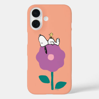 Peanuts | Snoopy & Woodstock Flower Whistle iPhone 16 Hoesje