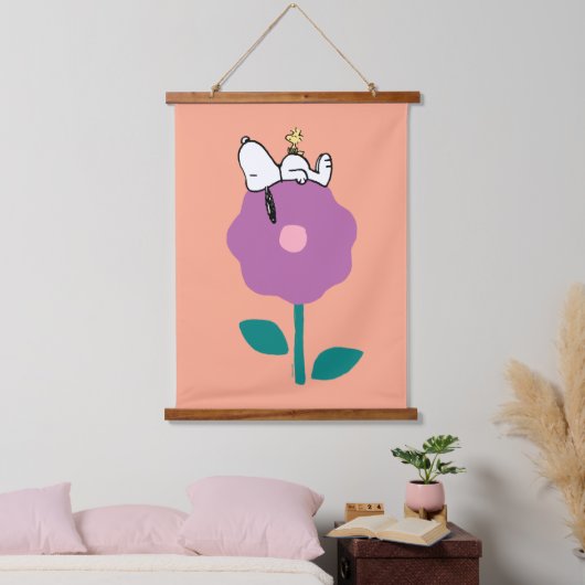 Peanuts | Snoopy & Woodstock Flower Whistle Hangend Wandkleed (Slaapkamer)