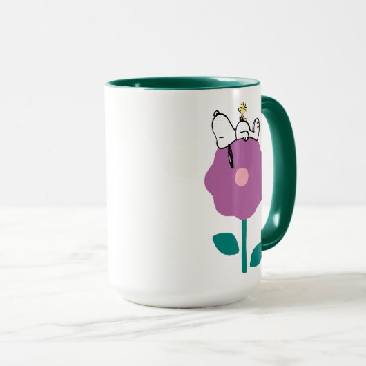 Peanuts | Snoopy & Woodstock Flower Whistle Mok (Voorkant rechts)