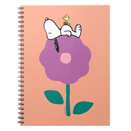 Peanuts | Snoopy & Woodstock Flower Whistle Notitieboek (Voorkant)
