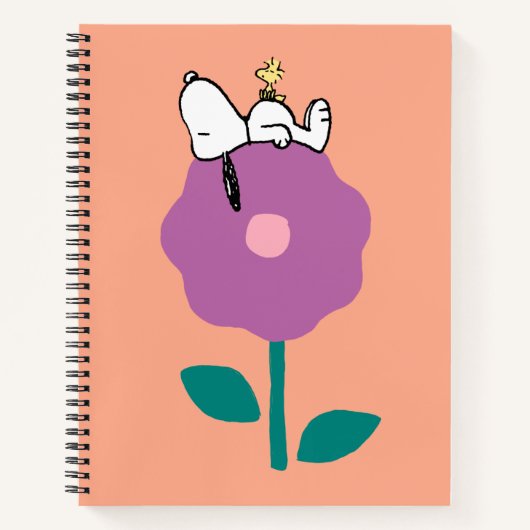 Peanuts | Snoopy & Woodstock Flower Whistle Notitieboek (Voorkant)