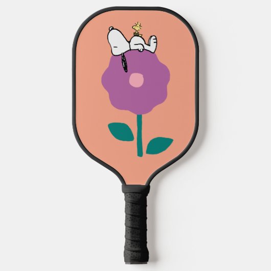 Peanuts | Snoopy & Woodstock Flower Whistle Pickleball Paddle (Voorkant)