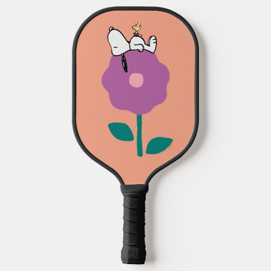 Peanuts | Snoopy & Woodstock Flower Whistle Pickleball Paddle (Achterkant)