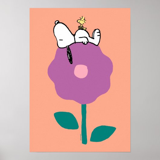 Peanuts | Snoopy & Woodstock Flower Whistle Poster (Voorkant)