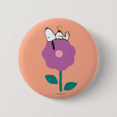 Peanuts | Snoopy & Woodstock Flower Whistle Ronde Button 5,7 Cm (Voorkant)