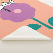 Peanuts | Snoopy & Woodstock Flower Whistle Sherpa Deken (3/4)
