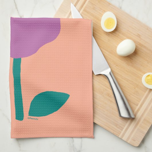 Peanuts | Snoopy & Woodstock Flower Whistle Theedoek (Quarter Fold)