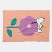 Peanuts | Snoopy & Woodstock Flower Whistle Theedoek (Horizontaal)