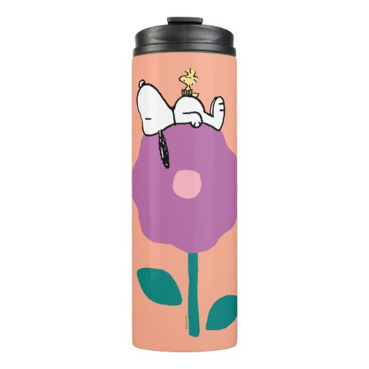 Peanuts | Snoopy & Woodstock Flower Whistle Thermosbeker (Voorkant)