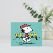 Peanuts | Snoopy, Woodstock & Friends Golf Briefkaart (Staand voorkant)