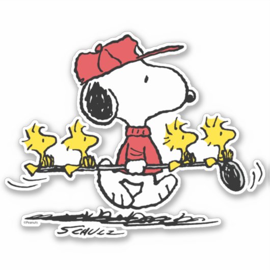 Peanuts | Snoopy, Woodstock & Friends Golf Sticker (Voorkant)