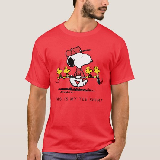 Peanuts | Snoopy, Woodstock & Friends Golf T-shirt (Voorkant)