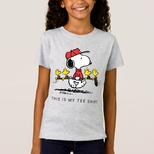 Peanuts | Snoopy, Woodstock & Friends Golf T-shirt (Voorkant)