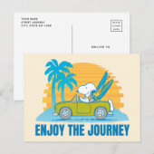 Peanuts | Snoopy & Woodstock Geniet van de reis Briefkaart (Voorkant / Achterkant)