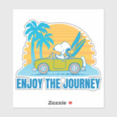 Peanuts | Snoopy & Woodstock Geniet van de reis Sticker (Vel)
