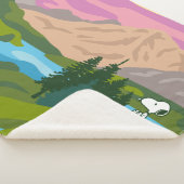 Peanuts | Snoopy & Woodstock Geweldig buiten Sherpa Deken (3/4)