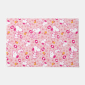 Peanuts | Snoopy & Woodstock Hart Patroon Deurmat (Voorkant)