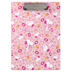 Peanuts Snoopy & Woodstock Hart Patroon Klembord