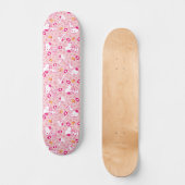 Peanuts | Snoopy & Woodstock Hart Patroon Persoonlijk Skateboard (Voorkant)