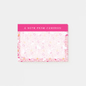 Peanuts | Snoopy & Woodstock Hart Patroon Post-it® Notes (Voorkant)