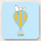 Peanuts | Snoopy & Woodstock heteluchtballon Bier Onderzetter (Voorkant)