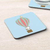 Peanuts | Snoopy & Woodstock heteluchtballon Bier Onderzetter (Linkerzijde)