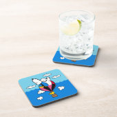 Peanuts | Snoopy & Woodstock heteluchtballon Bier Onderzetter (Rechterzijde)