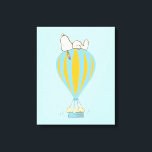 Peanuts | Snoopy & Woodstock heteluchtballon Canvas Afdruk<br><div class="desc">Bekijk dit leuke Peanuts-ontwerp met Snoopy en Woodstock.</div>