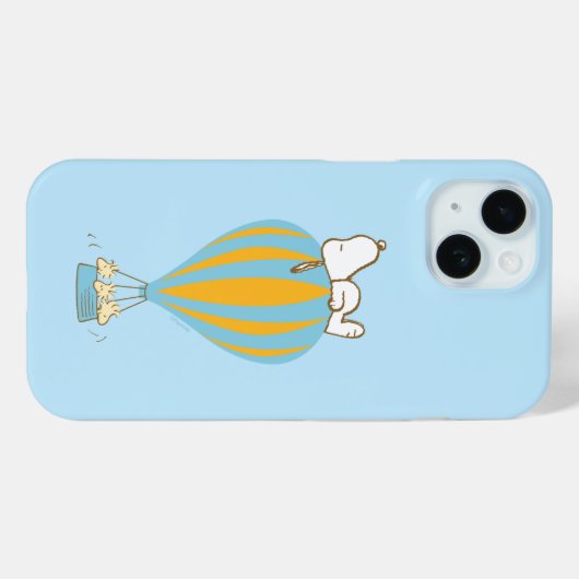 Peanuts | Snoopy & Woodstock heteluchtballon Case-Mate iPhone Case (Achterkant (horizontaal))