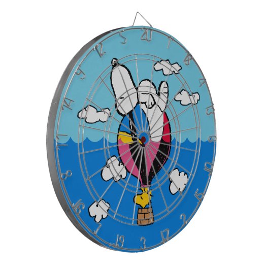 Peanuts | Snoopy & Woodstock heteluchtballon Dartbord (Voorkant Links)