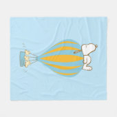 Peanuts | Snoopy & Woodstock heteluchtballon Fleece Deken (Voorkant (Horizontaal))