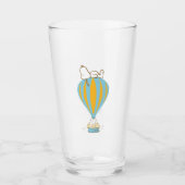 Peanuts | Snoopy & Woodstock heteluchtballon Glas (Voorkant)