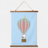 Peanuts | Snoopy & Woodstock heteluchtballon Hangend Wandkleed (Voorkant)