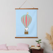 Peanuts | Snoopy & Woodstock heteluchtballon Hangend Wandkleed (Slaapkamer)