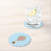 Peanuts | Snoopy & Woodstock heteluchtballon Kartonnen Onderzetters (Insitu)