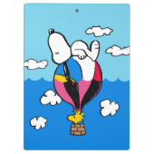 Peanuts | Snoopy & Woodstock heteluchtballon Klembord (Achterkant)