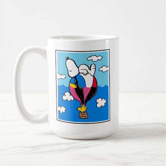 Peanuts | Snoopy & Woodstock heteluchtballon Koffiemok (Links)