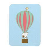 Peanuts | Snoopy & Woodstock heteluchtballon Magneet (Verticaal)