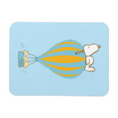 Peanuts | Snoopy & Woodstock heteluchtballon Magneet (Horizontaal)