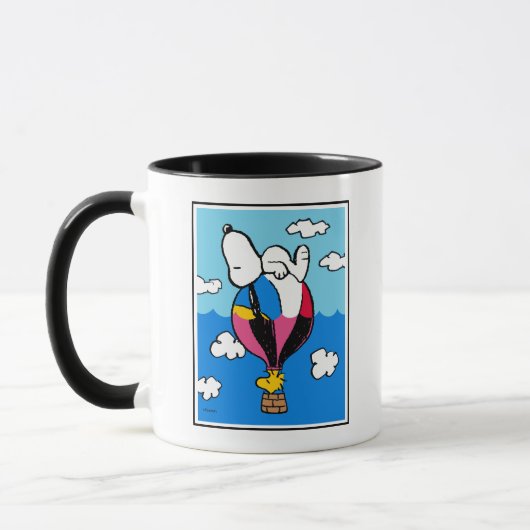Peanuts | Snoopy & Woodstock heteluchtballon Mok (Links)
