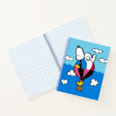 Peanuts | Snoopy & Woodstock heteluchtballon Notitieboek (Binnen)