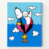 Peanuts | Snoopy & Woodstock heteluchtballon Notitieboek (Achterkant)
