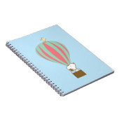Peanuts | Snoopy & Woodstock heteluchtballon Notitieboek (Rechterzijde)
