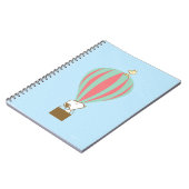 Peanuts | Snoopy & Woodstock heteluchtballon Notitieboek (Linkerzijde)