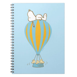 Peanuts   Snoopy & Woodstock heteluchtballon Notitieboek