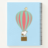 Peanuts | Snoopy & Woodstock heteluchtballon Notitieboek (Achterkant)