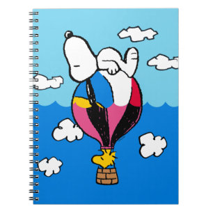 Peanuts   Snoopy & Woodstock heteluchtballon Notitieboek