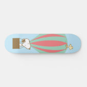 Peanuts | Snoopy & Woodstock heteluchtballon Persoonlijk Skateboard (Horizontaal)