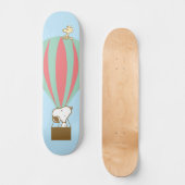 Peanuts | Snoopy & Woodstock heteluchtballon Persoonlijk Skateboard (Voorkant)